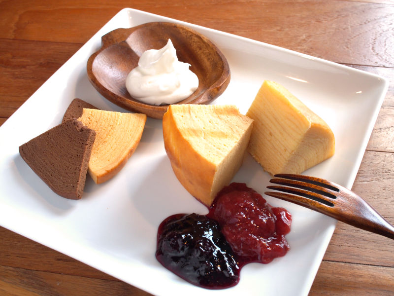 焼いたバームクーヘン